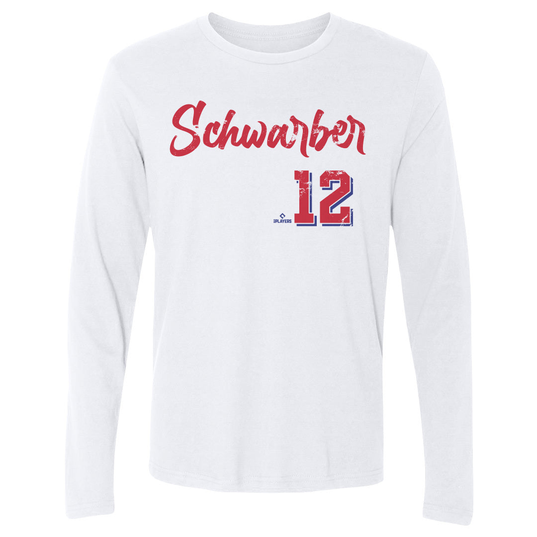 Kyle Schwarber Men&#39;s Long Sleeve T-Shirt | 500 LEVEL