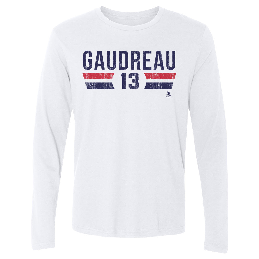 Johnny Gaudreau Men&#39;s Long Sleeve T-Shirt | 500 LEVEL