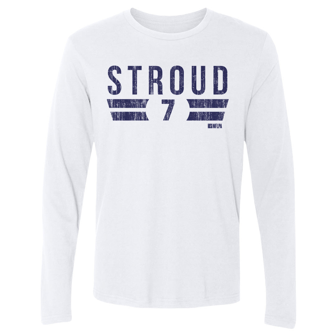 C.J. Stroud Men&#39;s Long Sleeve T-Shirt | 500 LEVEL