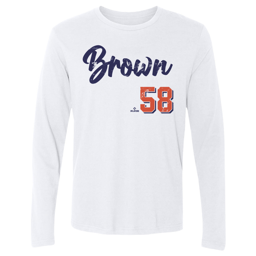 Hunter Brown Men&#39;s Long Sleeve T-Shirt | 500 LEVEL