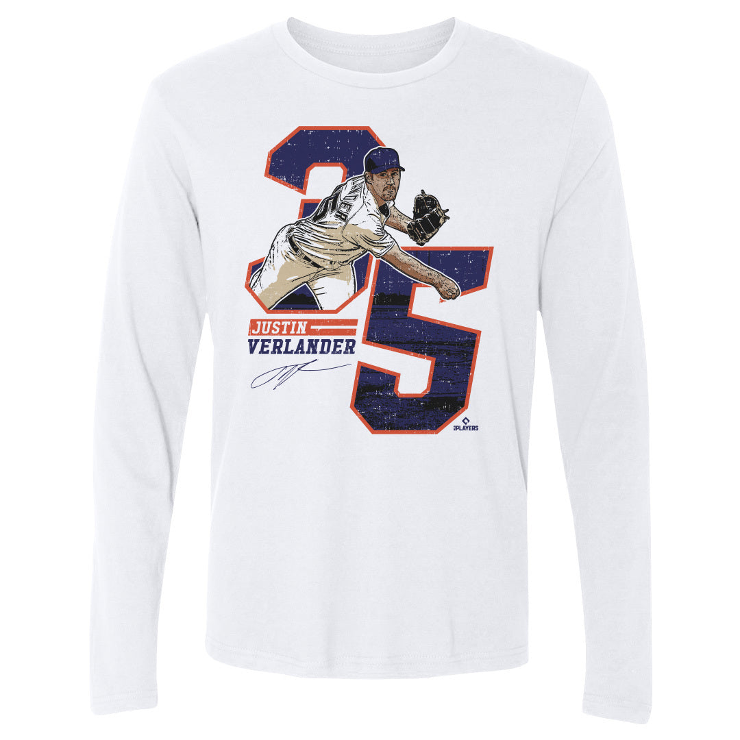 Justin Verlander Men&#39;s Long Sleeve T-Shirt | 500 LEVEL