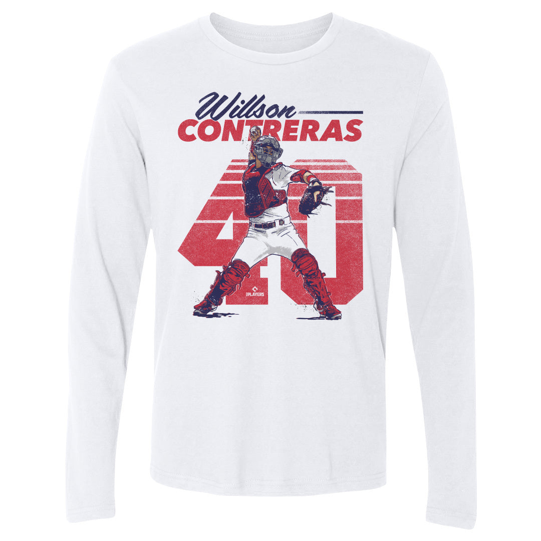 Willson Contreras Men&#39;s Long Sleeve T-Shirt | 500 LEVEL