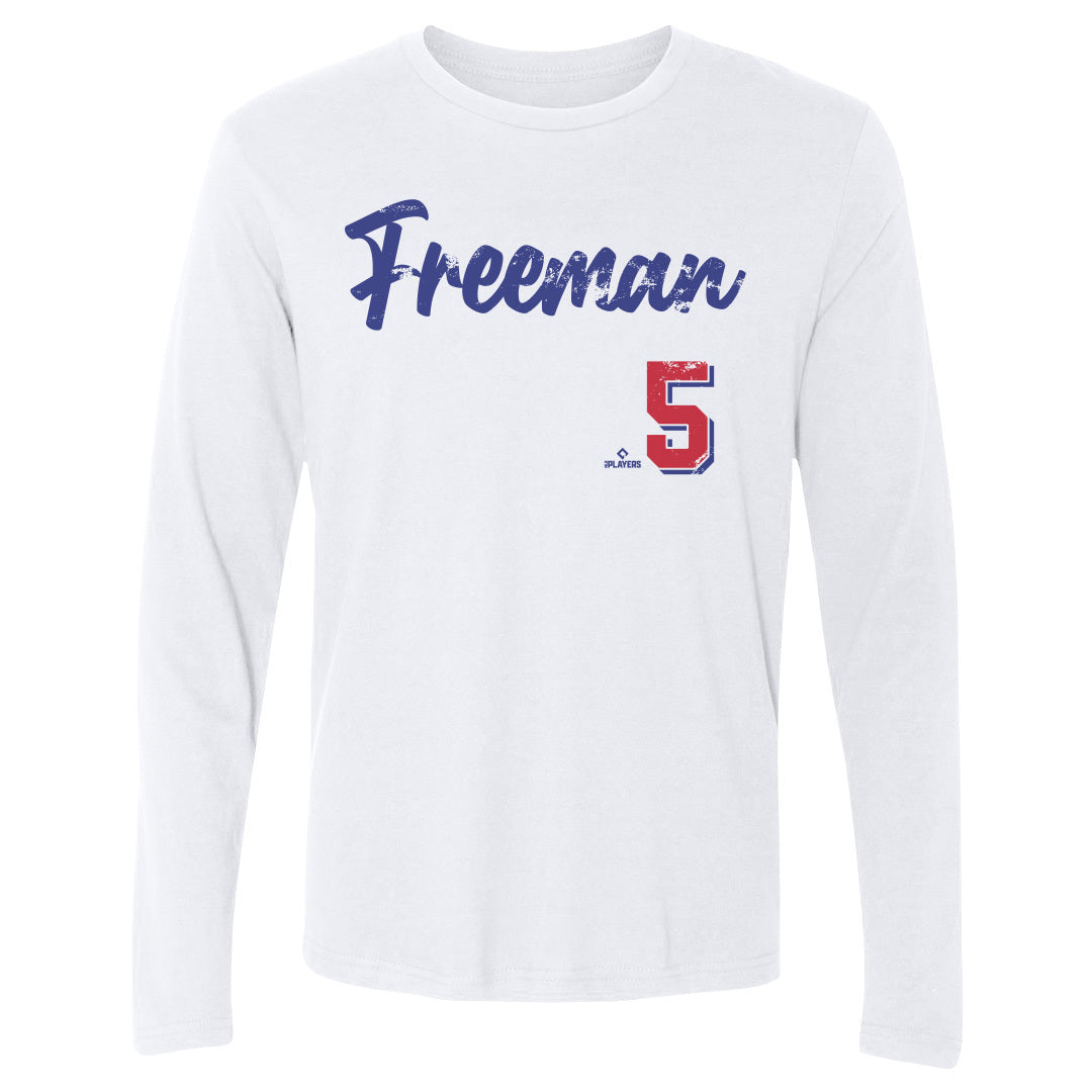 Freddie Freeman Men's Baseball T Shirt Los Angeles D 