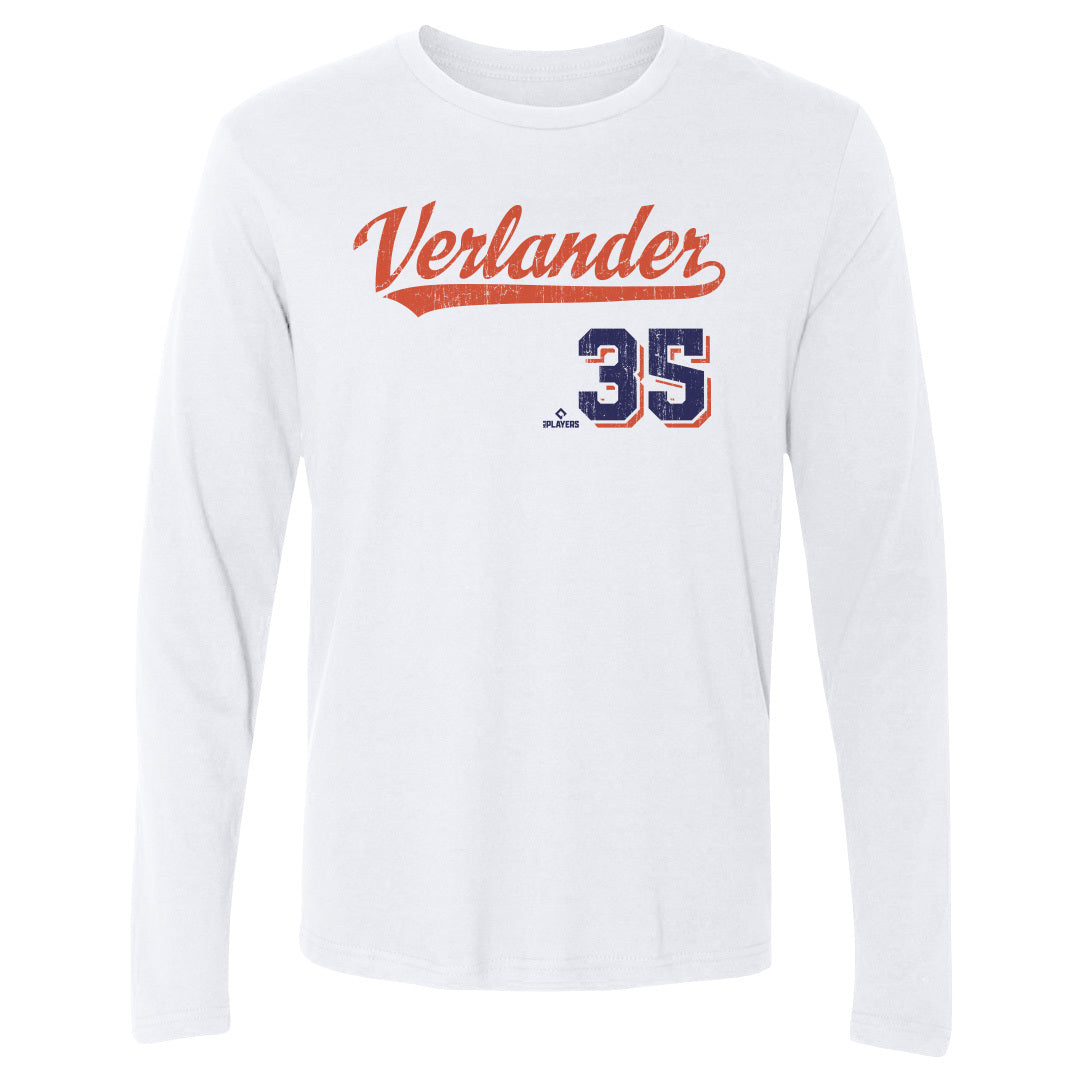 Justin Verlander Men&#39;s Long Sleeve T-Shirt | 500 LEVEL