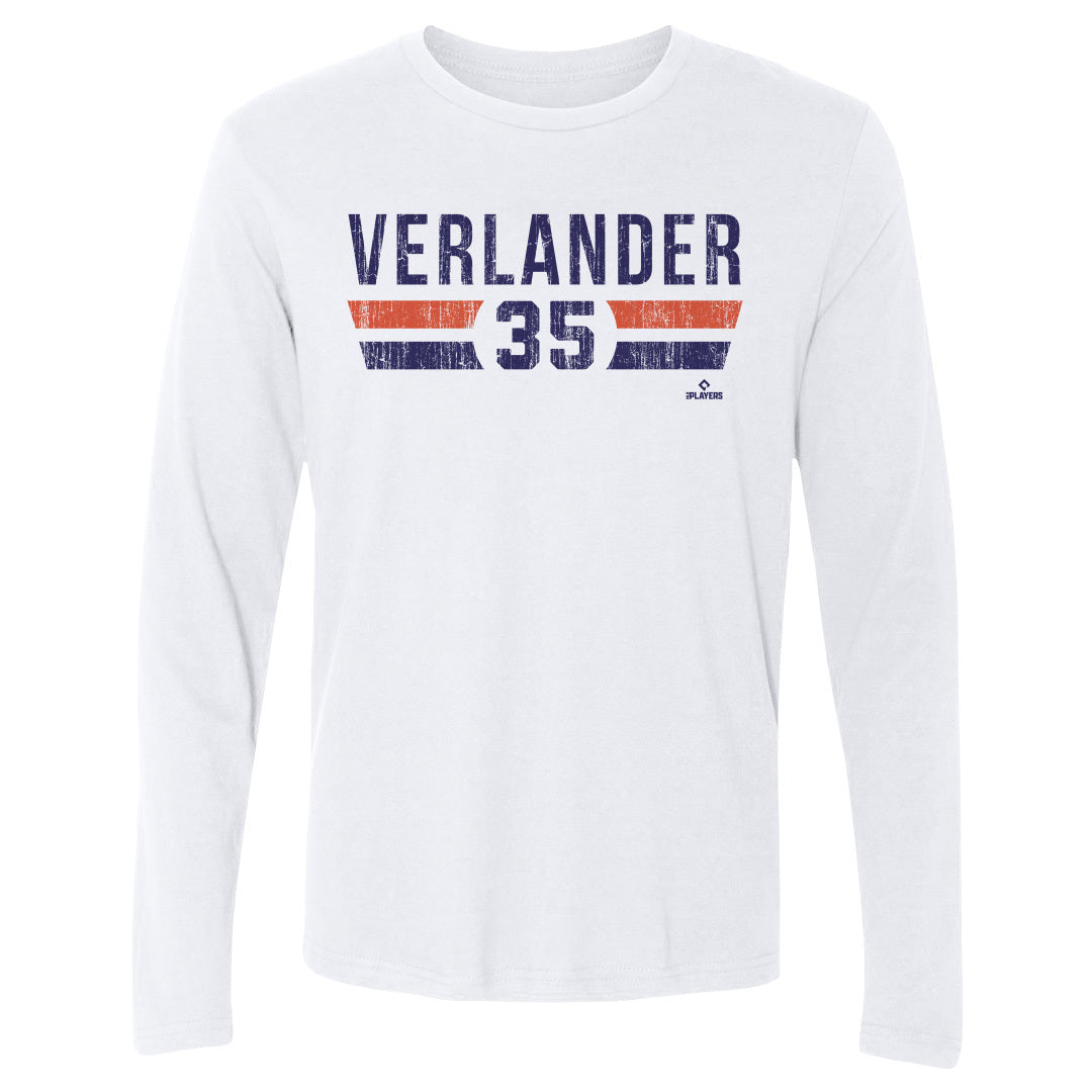 Justin Verlander Men&#39;s Long Sleeve T-Shirt | 500 LEVEL