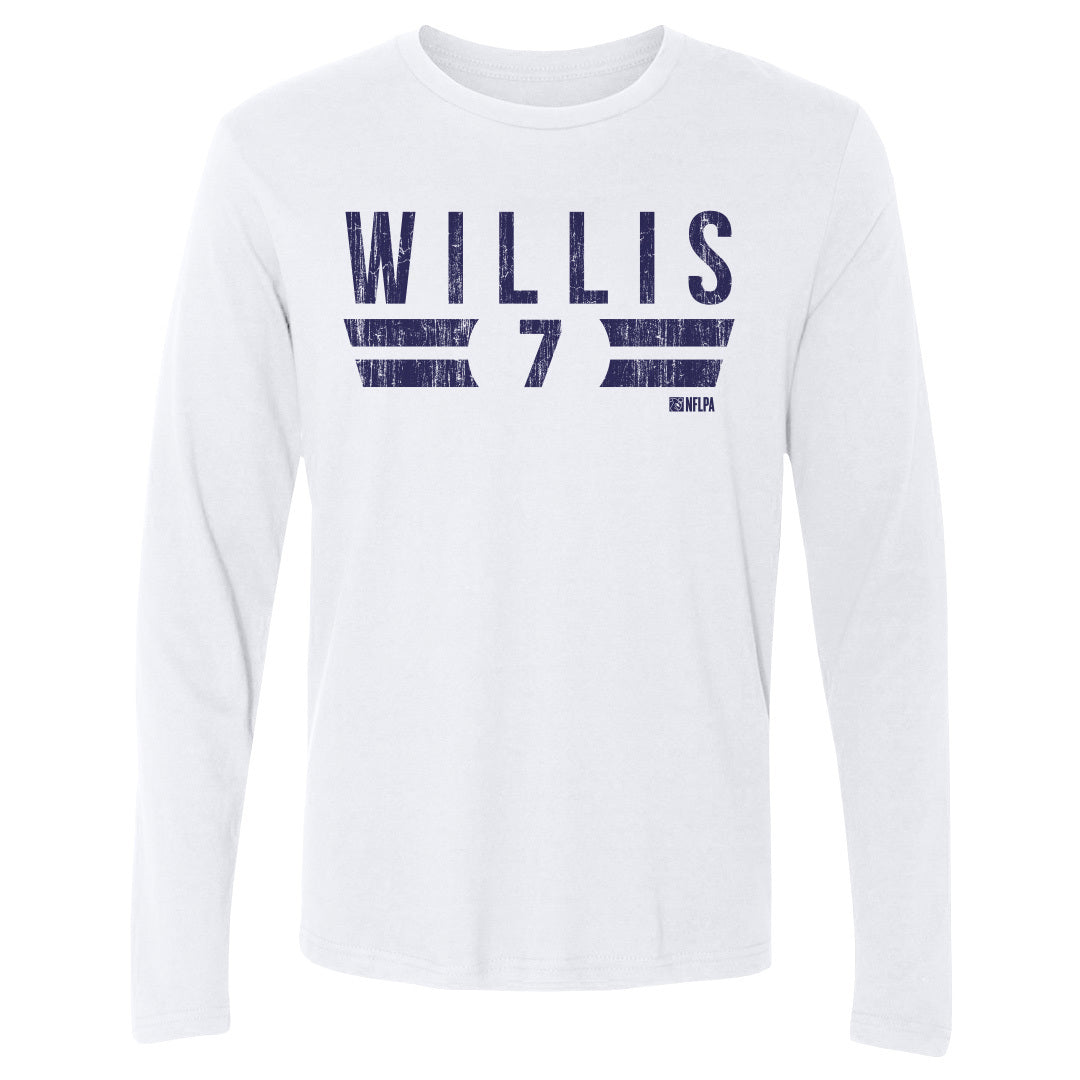 Malik Willis Men&#39;s Long Sleeve T-Shirt | 500 LEVEL