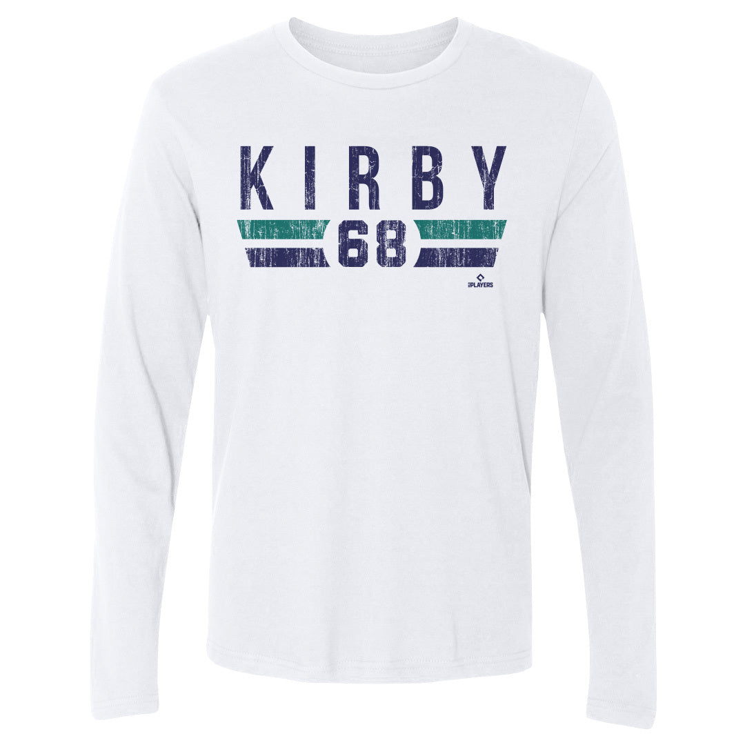 Youth George Kirby Seattle Mariners Backer Long Sleeve T-Shirt - Navy