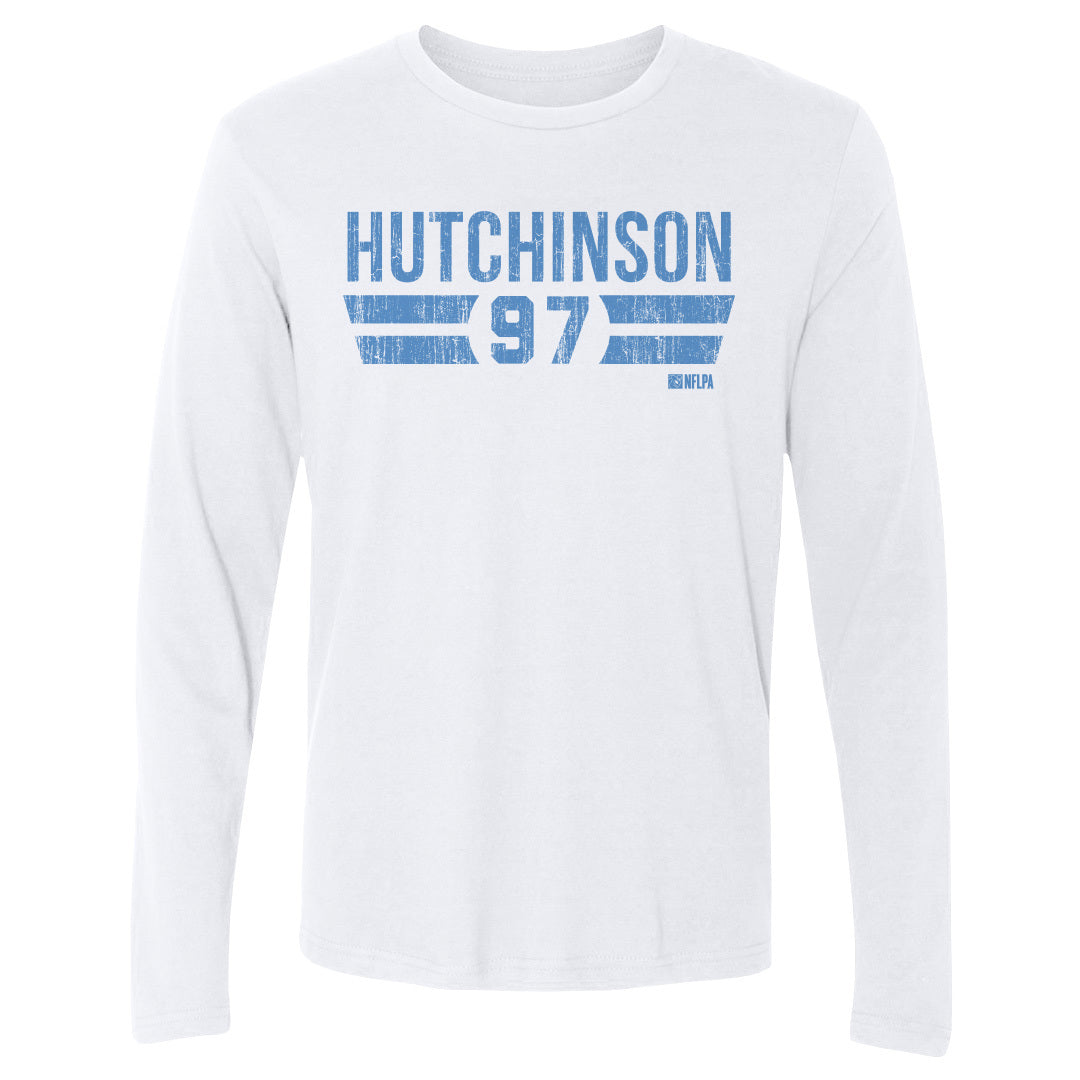 Aidan Hutchinson Men&#39;s Long Sleeve T-Shirt | 500 LEVEL