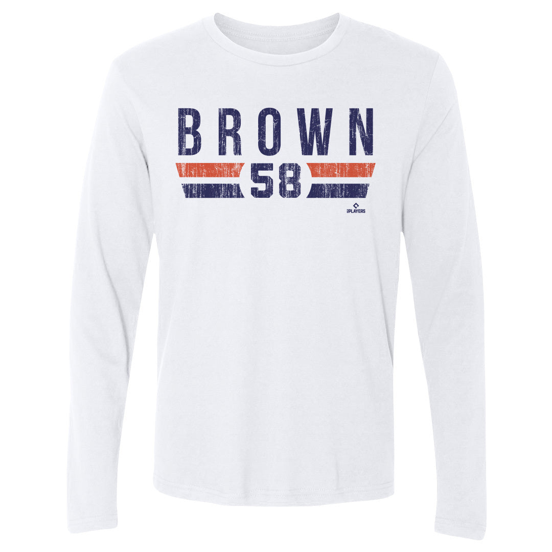 Hunter Brown Men&#39;s Long Sleeve T-Shirt | 500 LEVEL