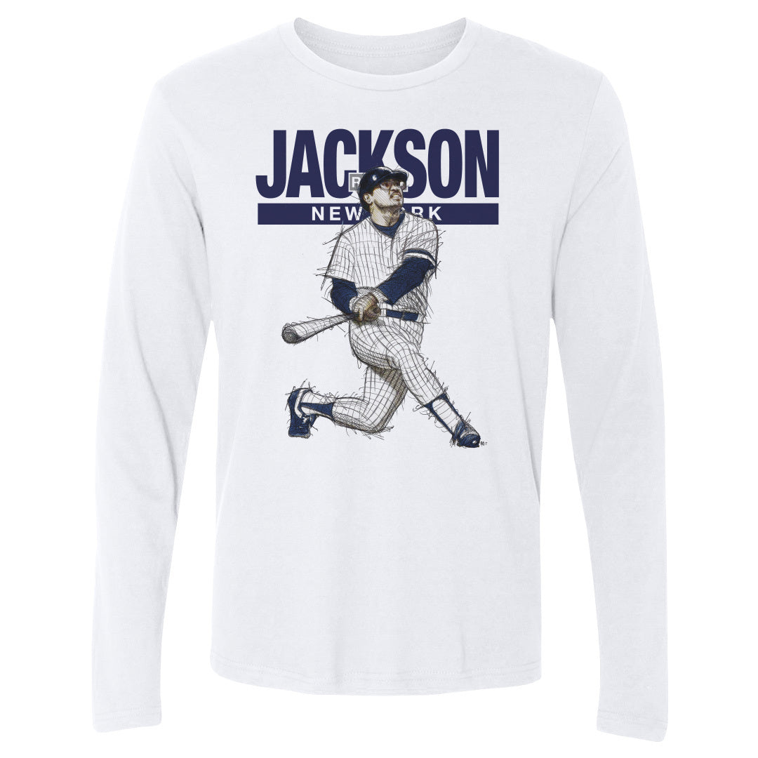 Reggie Jackson Men&#39;s Long Sleeve T-Shirt | 500 LEVEL