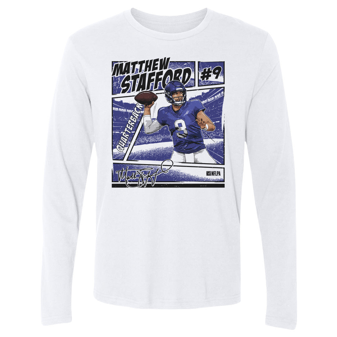 Matthew Stafford Men&#39;s Long Sleeve T-Shirt | 500 LEVEL