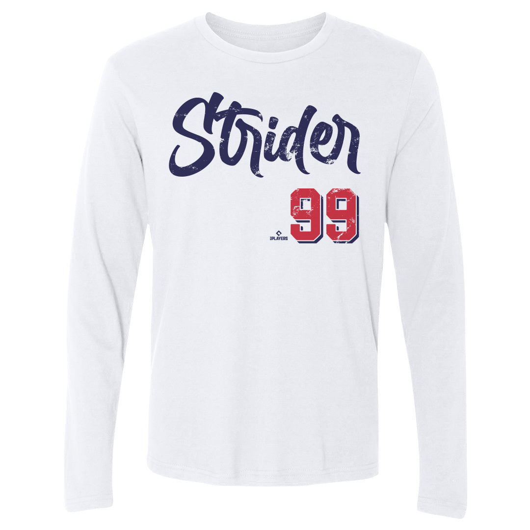 Spencer Strider Men&#39;s Long Sleeve T-Shirt | 500 LEVEL