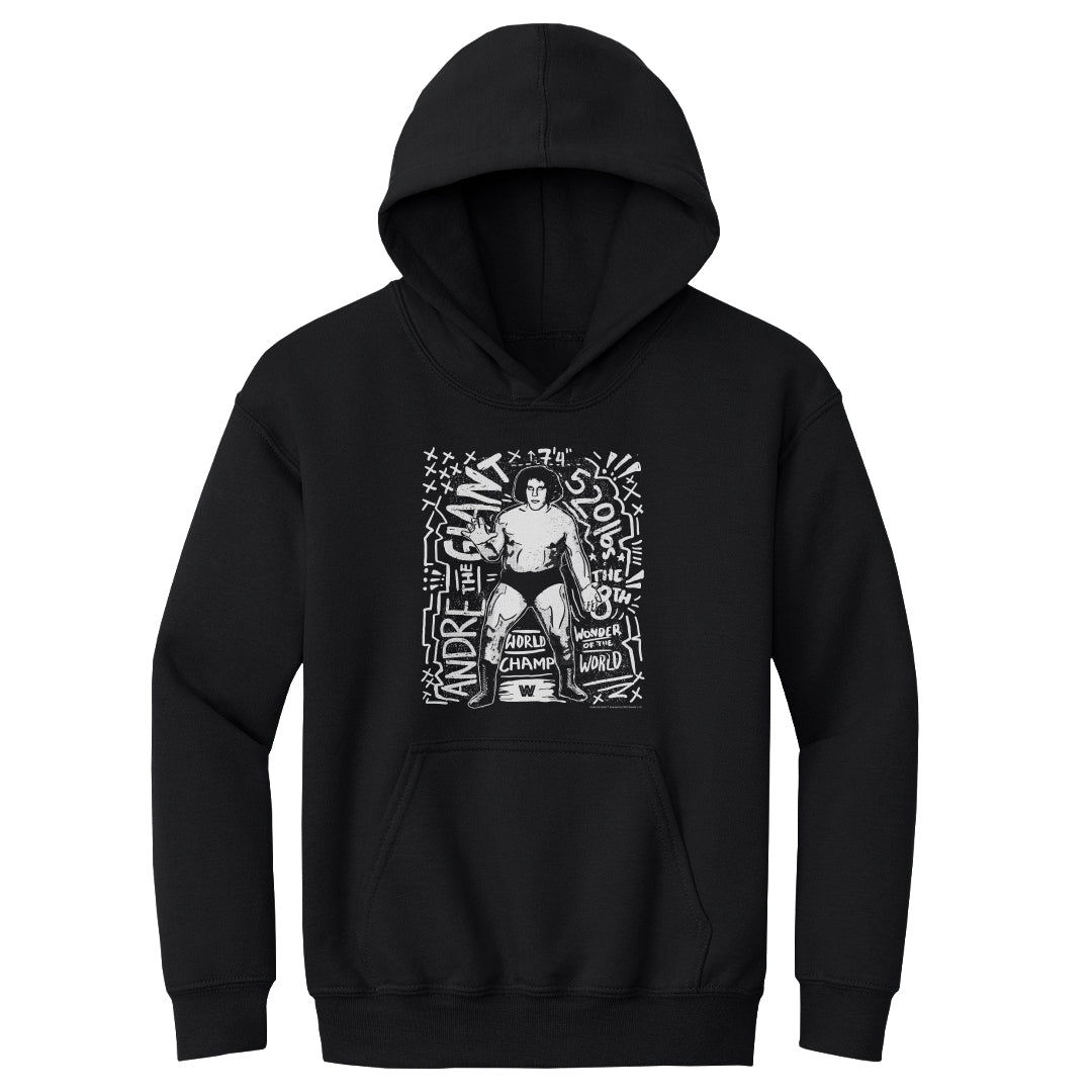 Andre The Giant Kids Youth Hoodie | 500 LEVEL