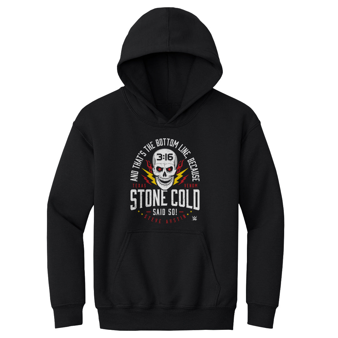 Stone Cold Steve Austin Kids Youth Hoodie | 500 LEVEL