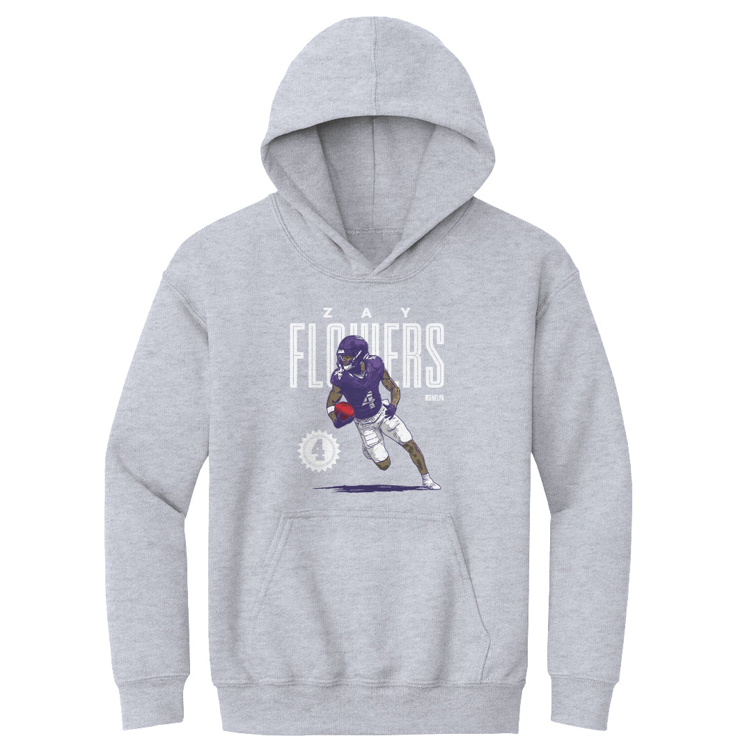 Zay Flowers Kids Youth Hoodie | 500 LEVEL