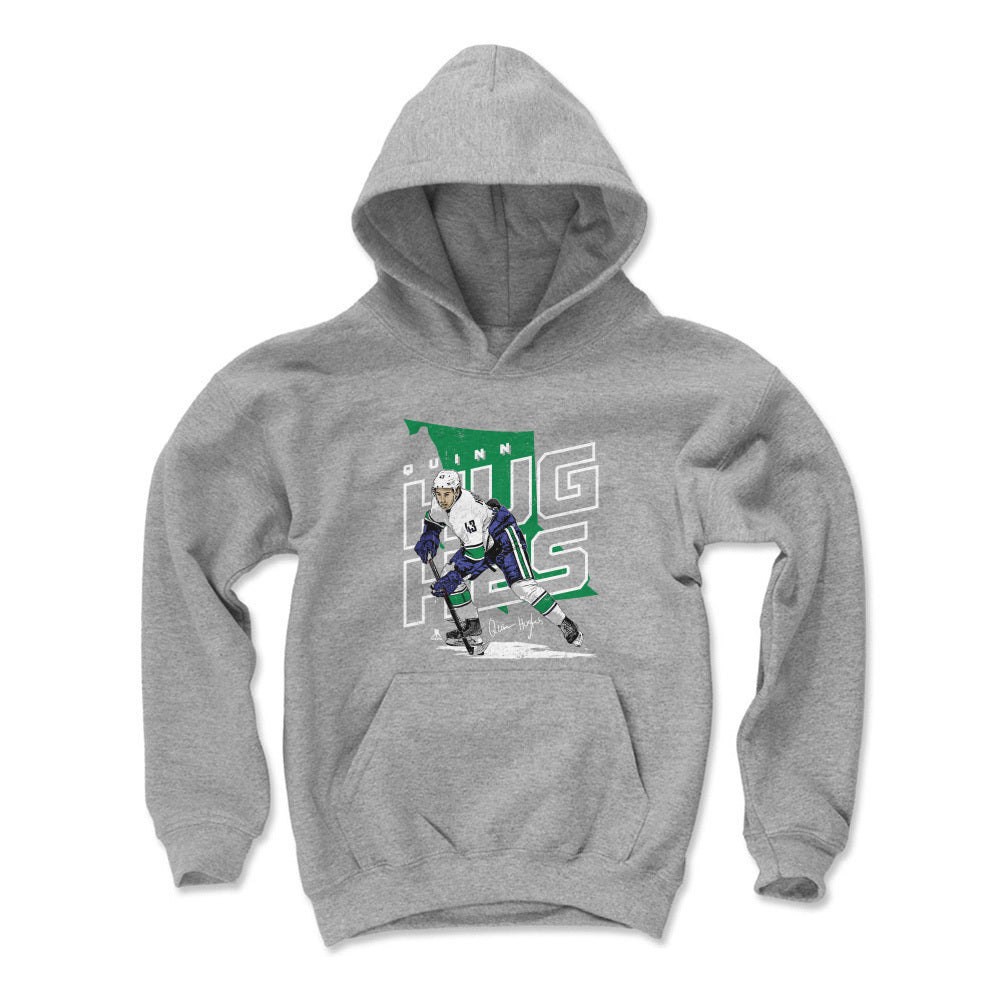 Quinn Hughes Kids Youth Hoodie | 500 LEVEL