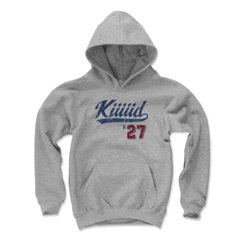 Mookie Betts Men's Hoodie - Gray - Los Angeles | 500 Level Major League Baseball Players Association (MLBPA)