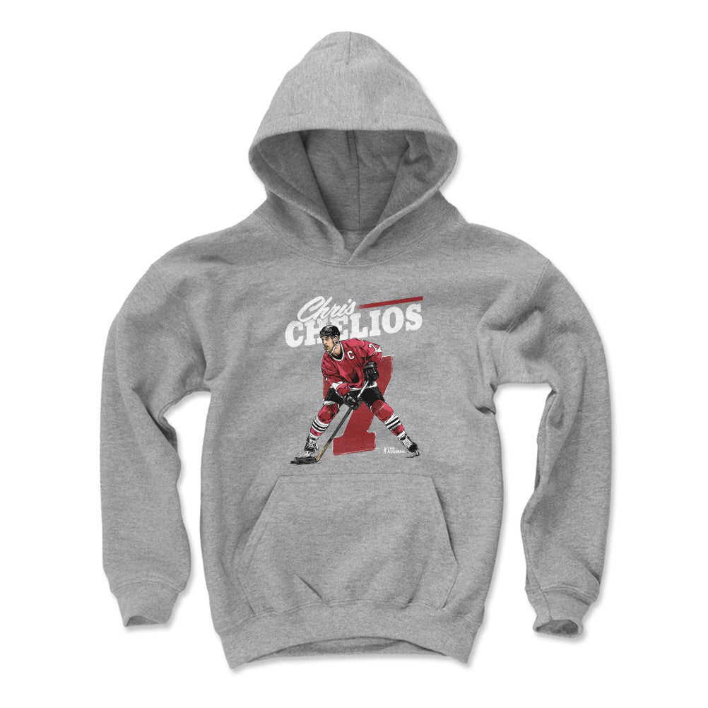 Chris Chelios Kids Youth Hoodie | 500 LEVEL