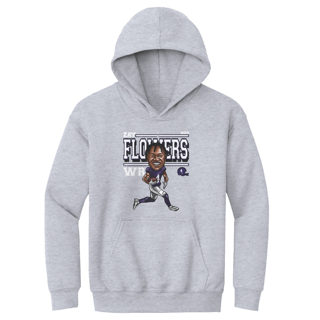 Zay Flowers Kids Youth Hoodie | 500 LEVEL