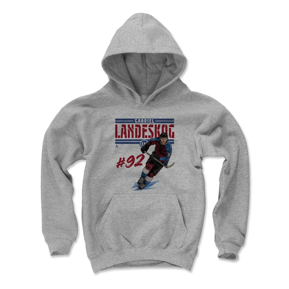 Gabriel Landeskog Kids Youth Hoodie | 500 LEVEL