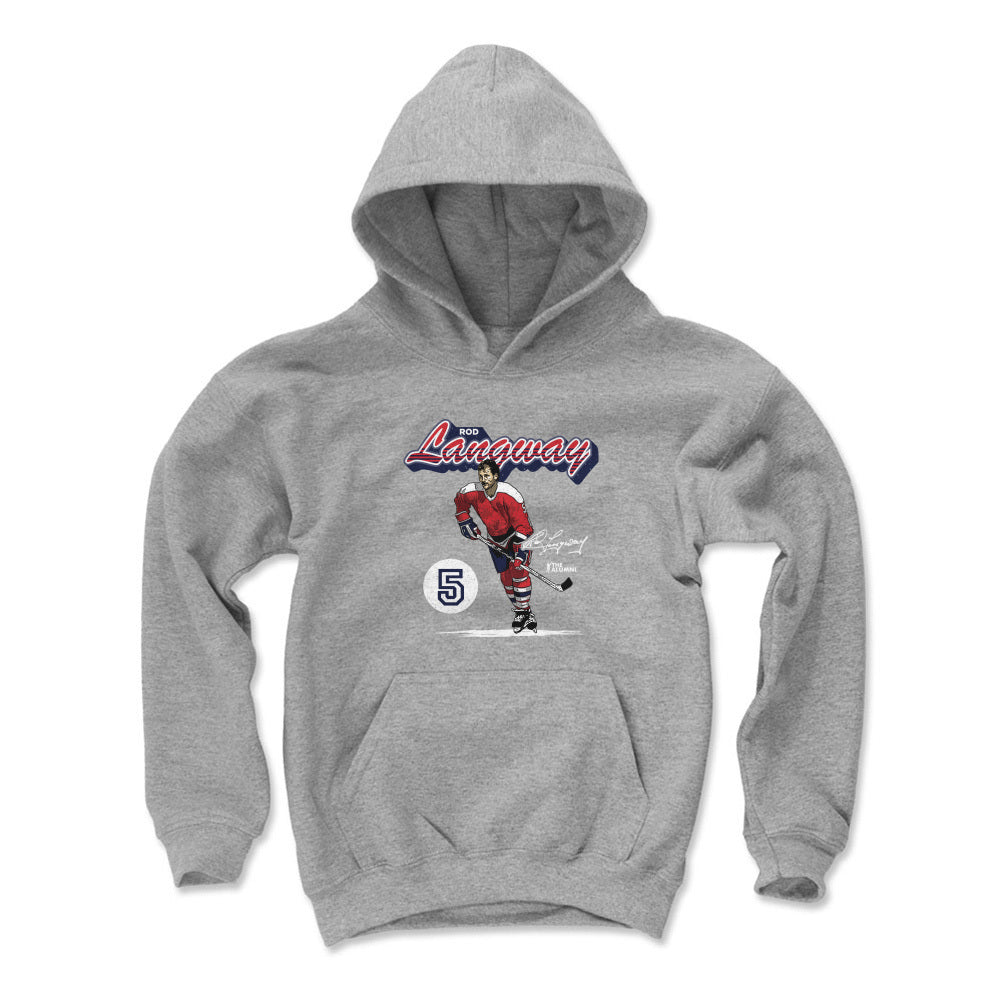 Rod Langway Kids Youth Hoodie | 500 LEVEL