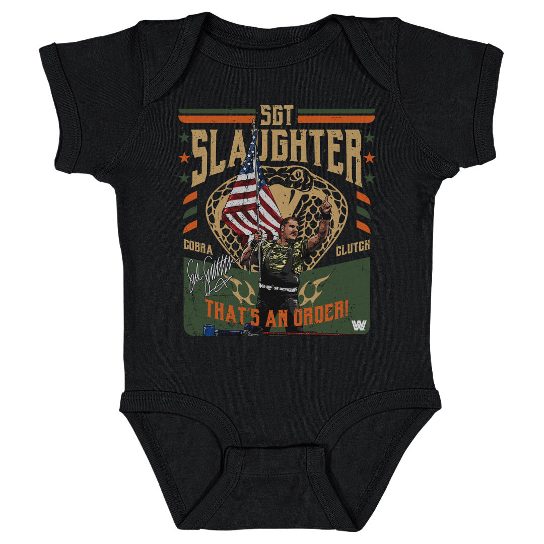 Sgt. Slaughter Kids Baby Onesie | 500 LEVEL