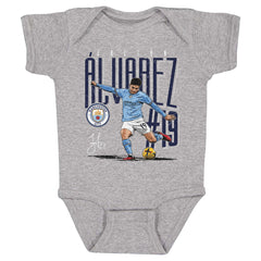 Manchester City Julian Alvarez Men's Cotton T-Shirt - Heather Gray - Manchester | 500 Level