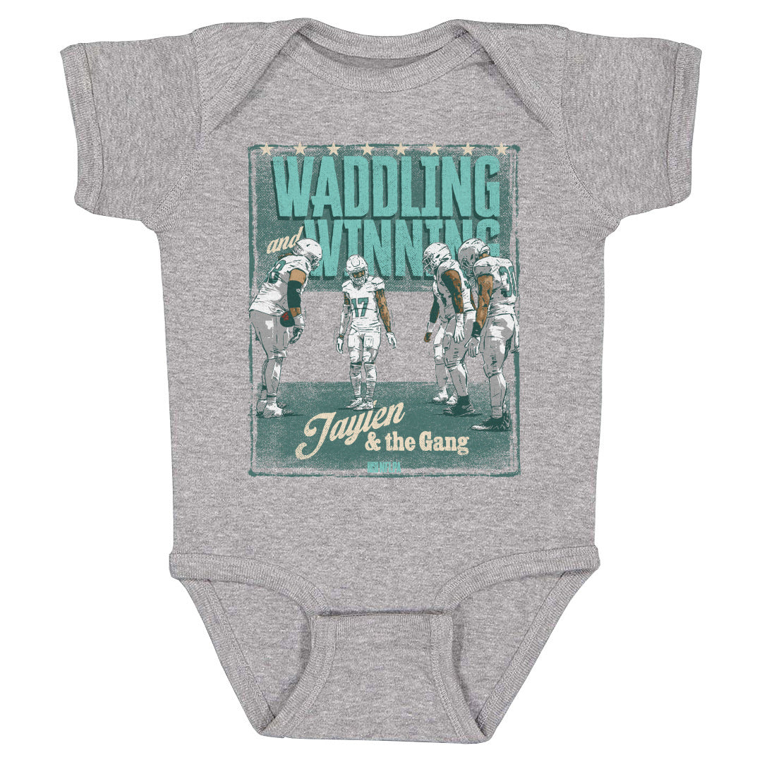 Jaylen Waddle Kids Baby Onesie | 500 LEVEL