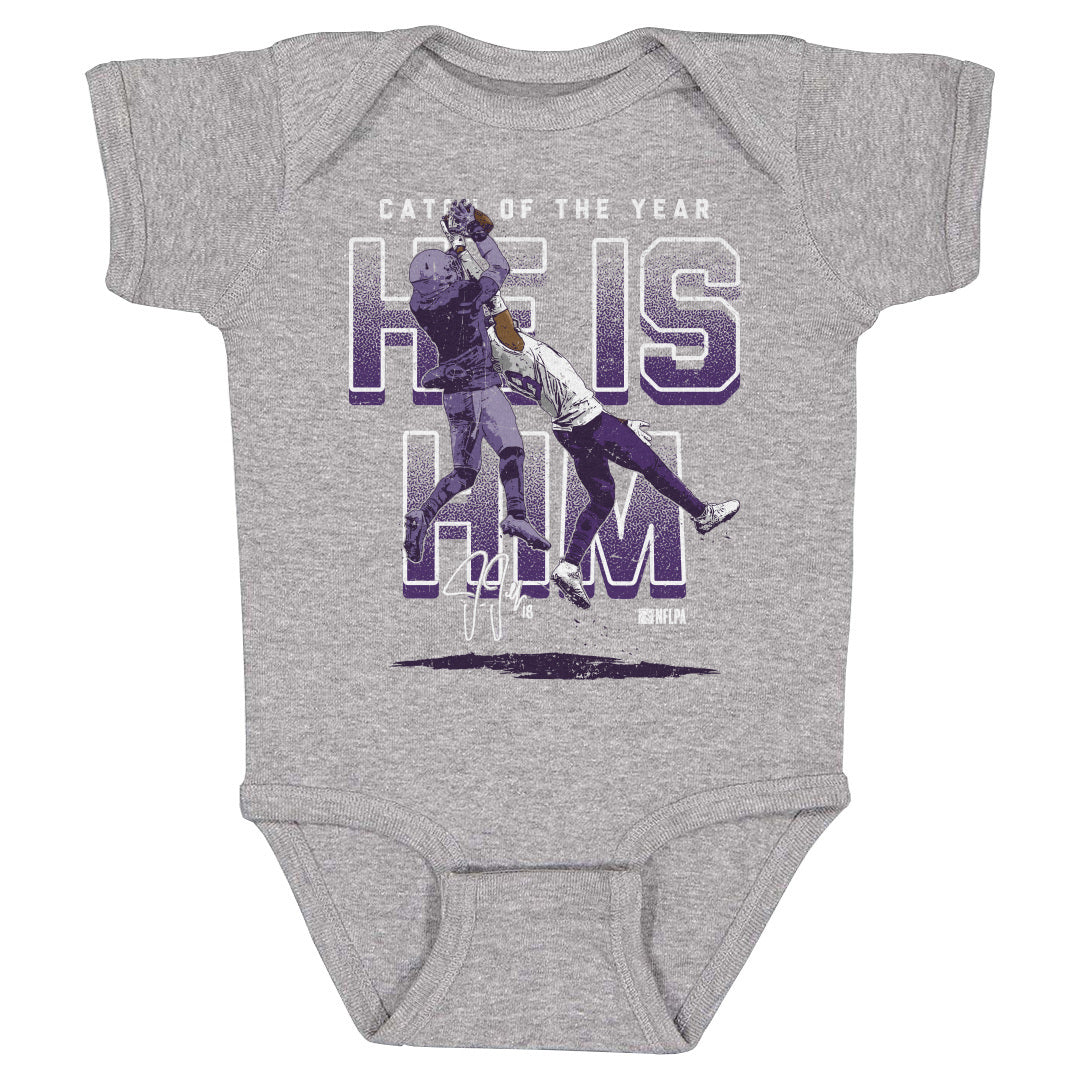 Justin Jefferson Kids Baby Onesie | 500 LEVEL