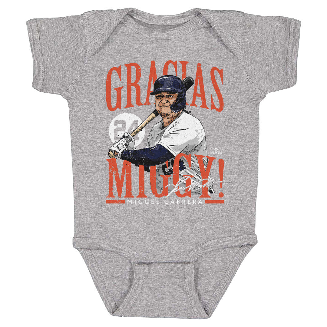 Miguel Cabrera Baby Clothes, Detroit Baseball Kids Baby Onesie