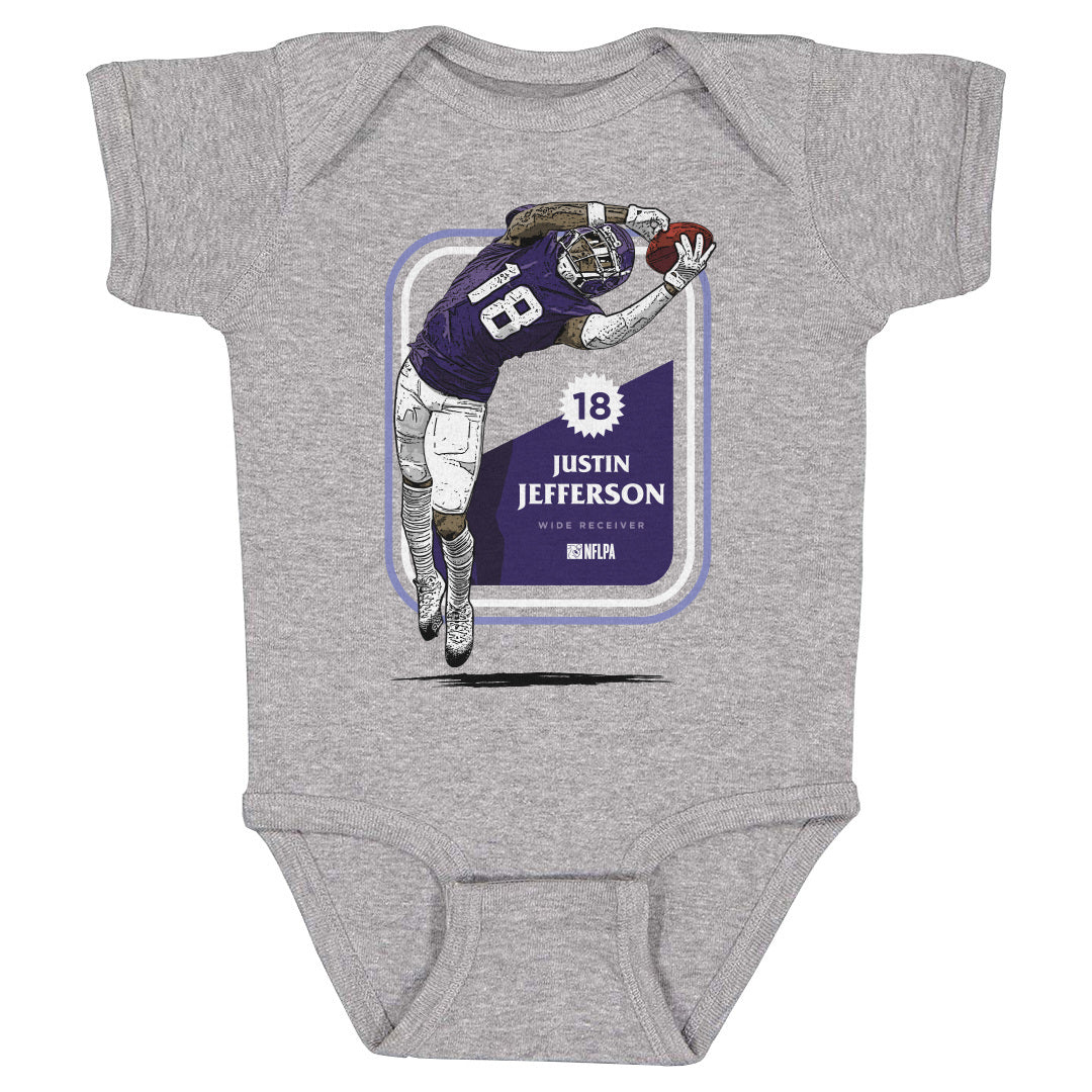 Justin Jefferson Baby Clothes, Minnesota Football Kids Baby Onesie