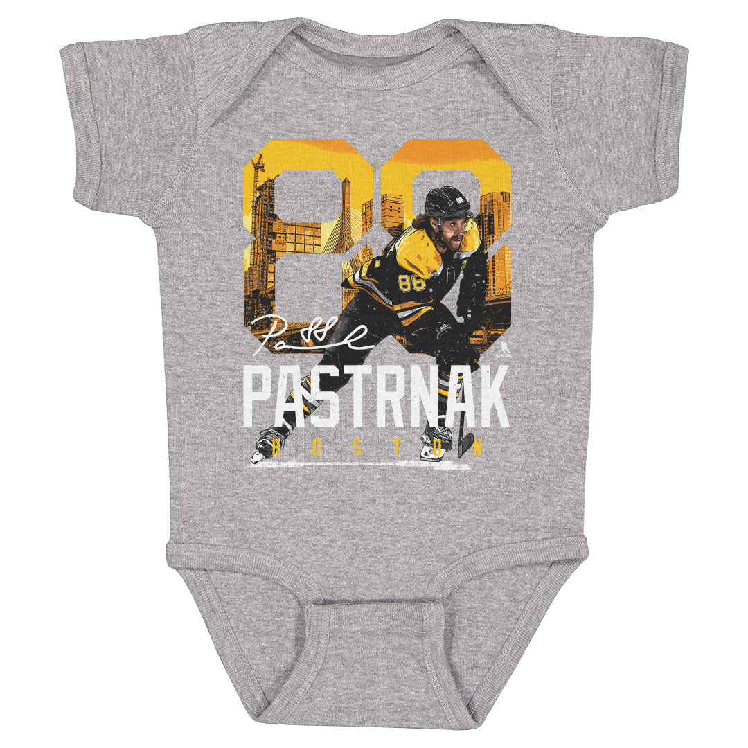 David Pastrnak Kids Baby Onesie | 500 LEVEL