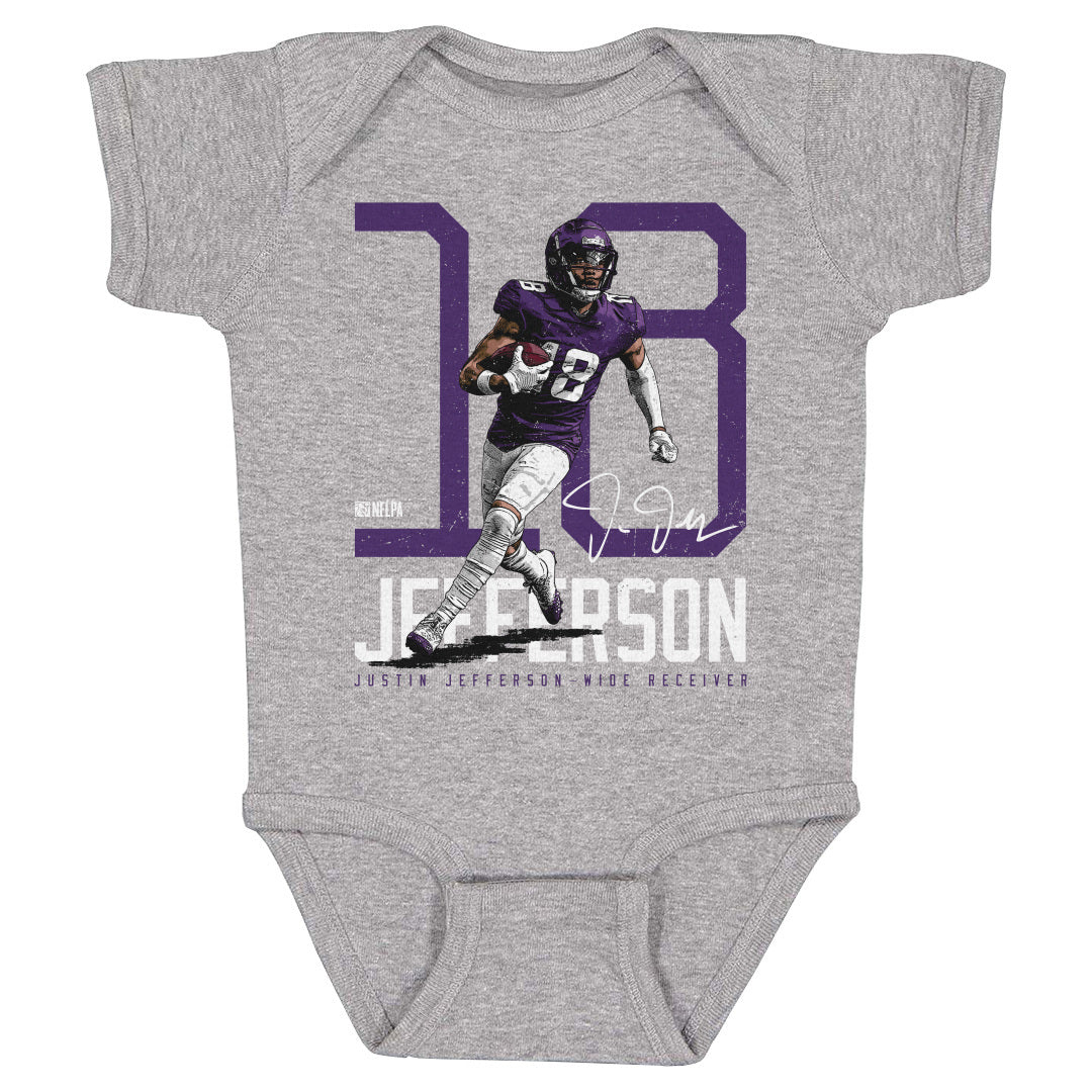 Justin Jefferson Kids Baby Onesie | 500 LEVEL