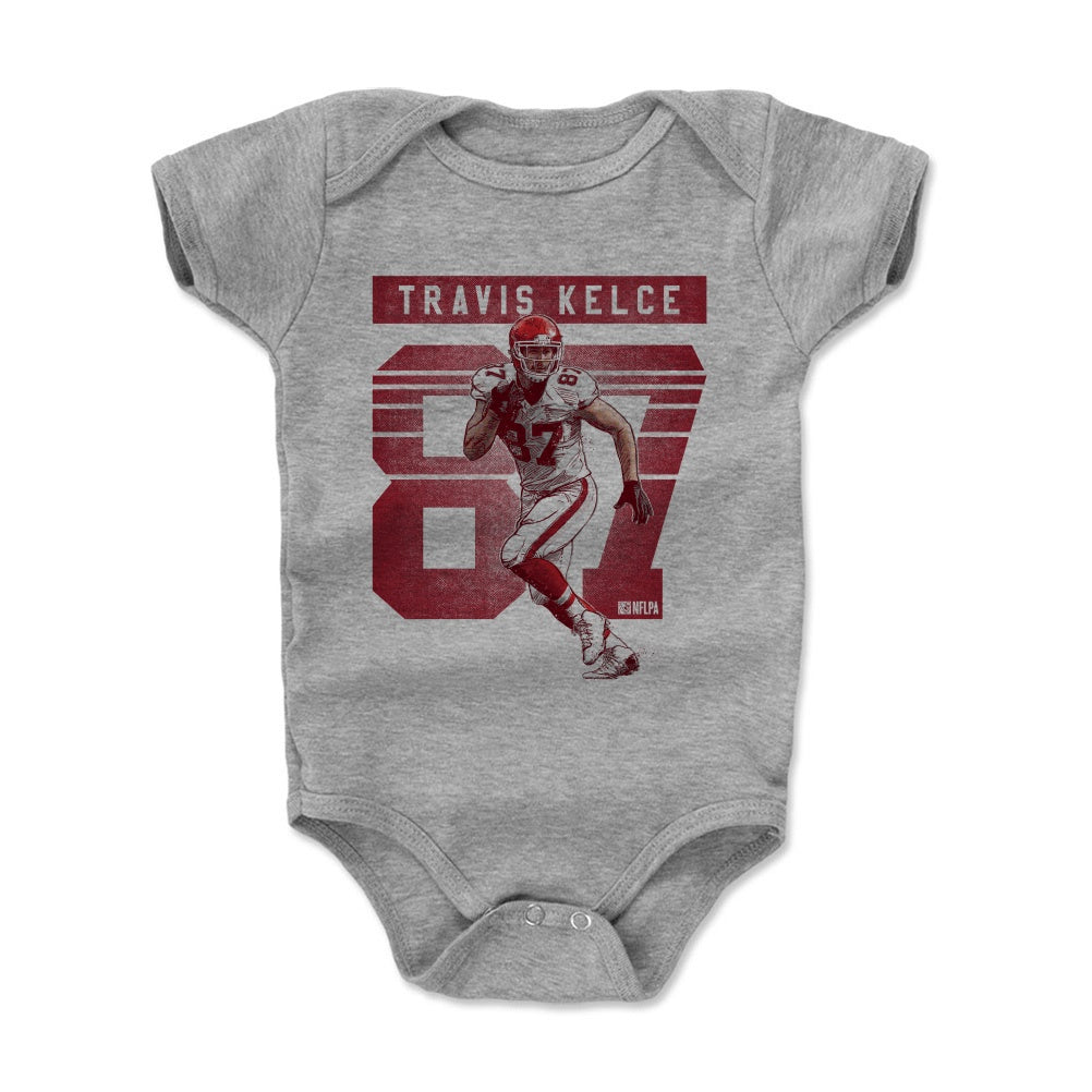 Travis Kelce KANSAS CITY CHIEFS APPAREL T SHIRT PIXEL ART 1 Baby Onesie