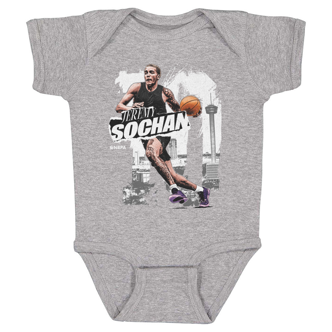 Jeremy Sochan Kids Baby Onesie | 500 LEVEL