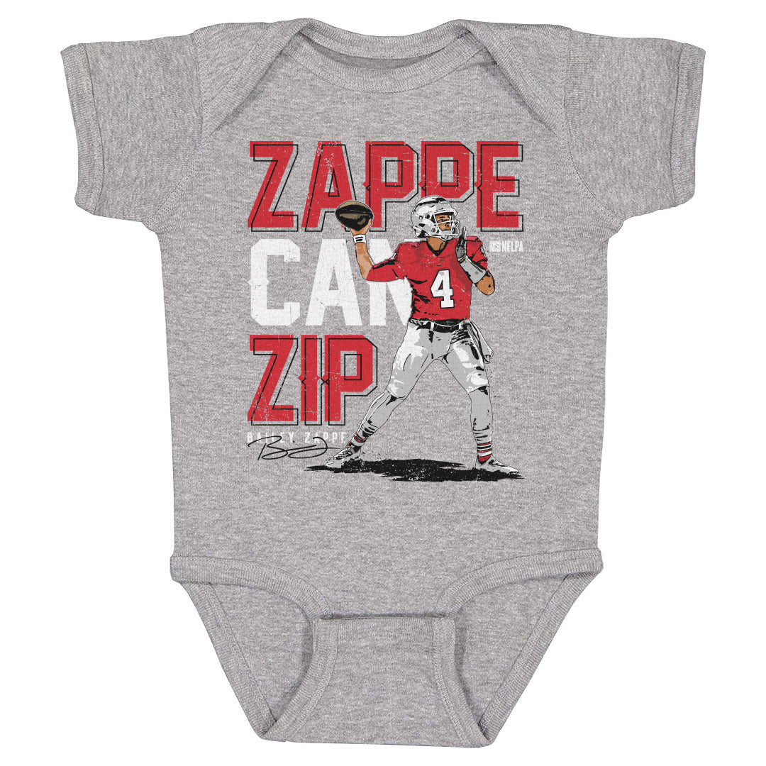 Bailey Zappe Baby Clothes, New England Football Kids Baby Onesie