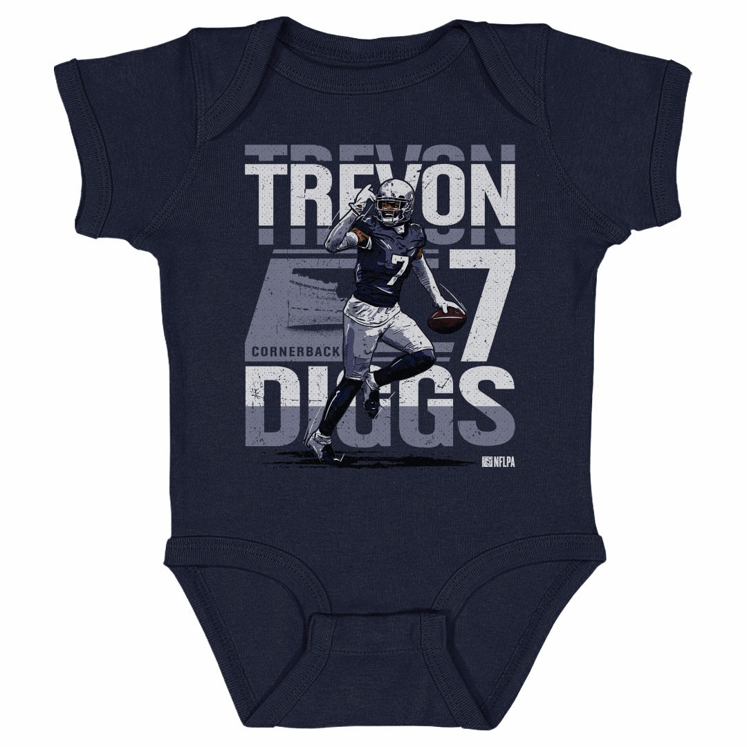 Trevon Diggs Dallas Cowboys Youth Navy Name & Number Logo T-Shirt 