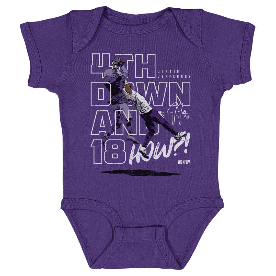 Justin Jefferson Kids Baby Onesie | 500 LEVEL