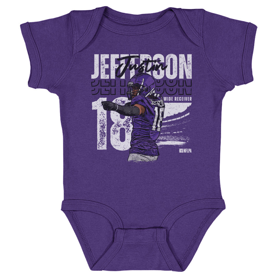 Justin Jefferson Kids Baby Onesie | 500 LEVEL