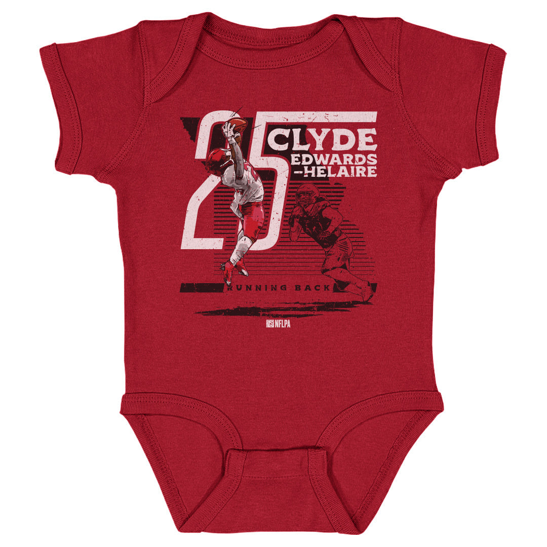 Clyde Edwards-Helaire Kids Baby Onesie | 500 LEVEL