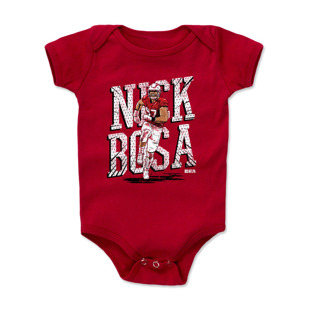 Nick Bosa Baby Clothes, San Francisco Football Kids Baby Onesie