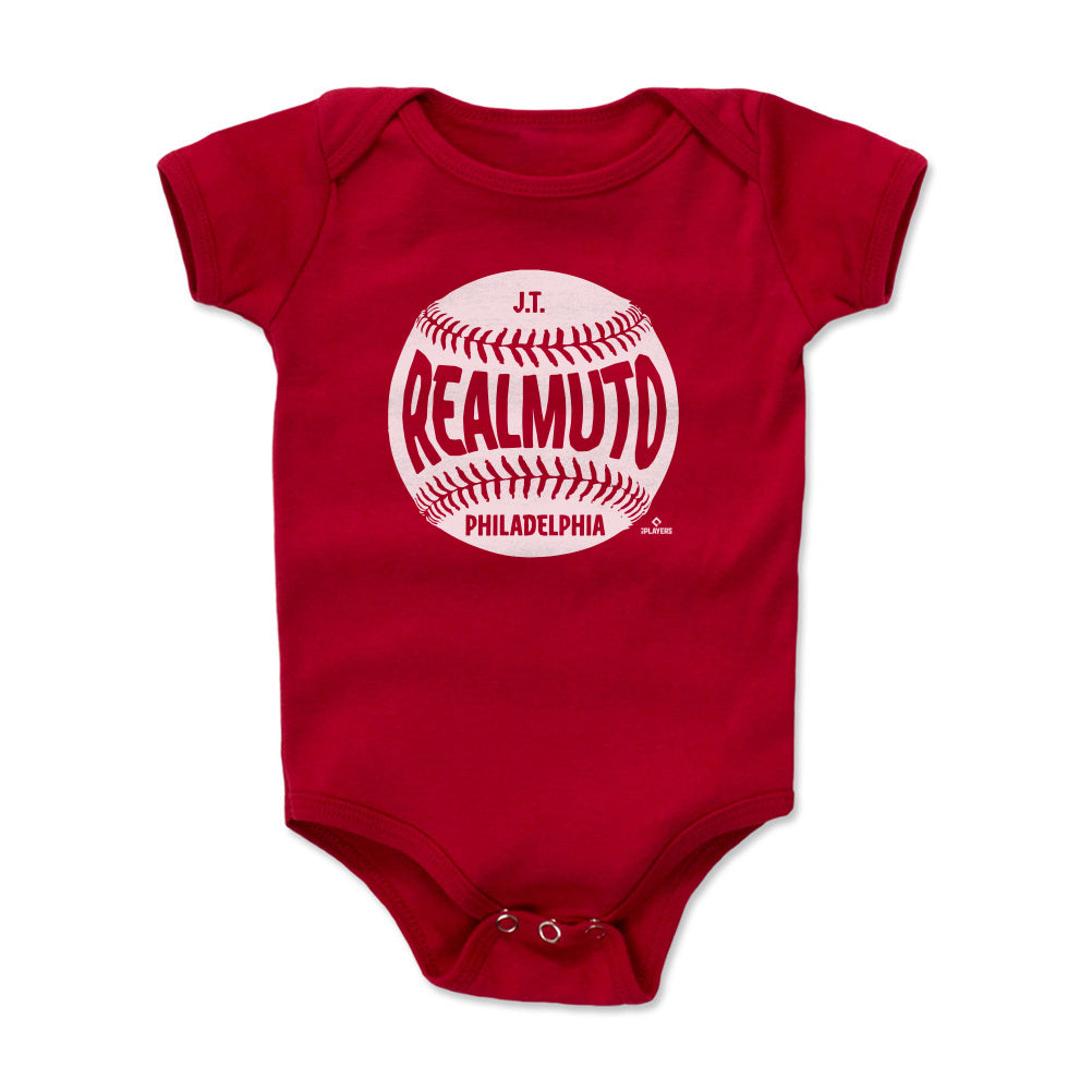 J.T. Realmuto Baby Clothes, Philadelphia Baseball Kids Baby Onesie