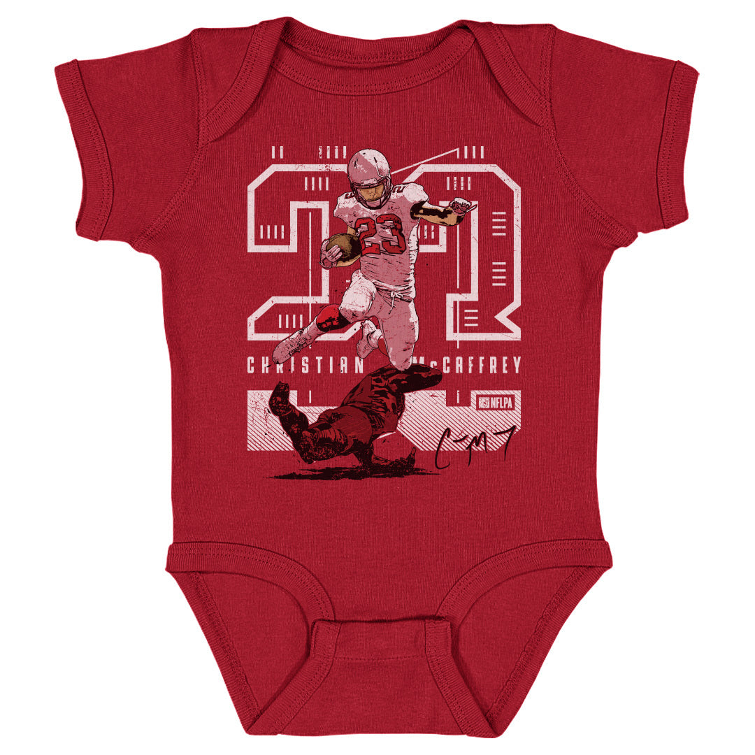 Christian McCaffrey Kids Baby Onesie | 500 LEVEL