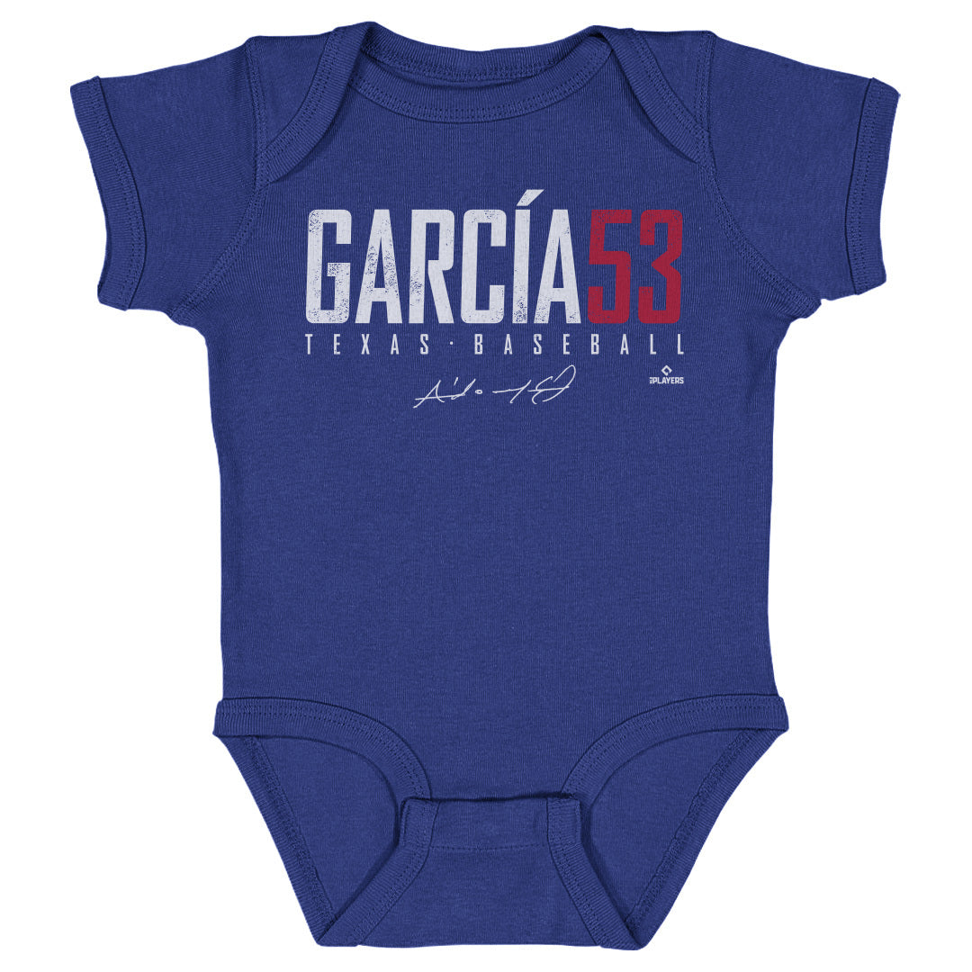 adolis Garcia Kids Toddler T-Shirt - Royal Blue - Texas | 500 Level Major League Baseball Players Association (MLBPA)