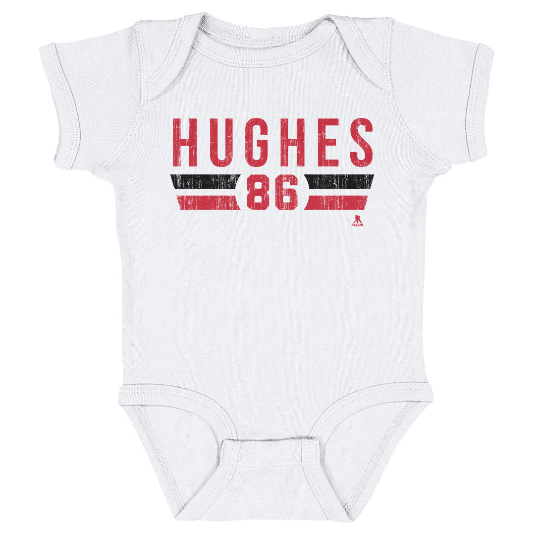 Jack Hughes Baby Clothes  New Jersey Hockey Kids Baby Onesie