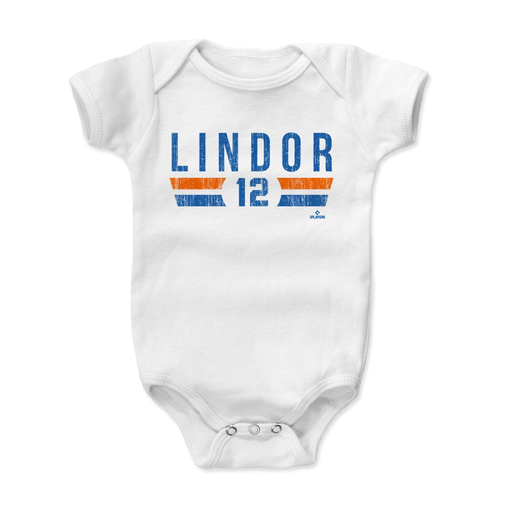 Francisco Lindor Kids Baby Romper New York M Baseball 