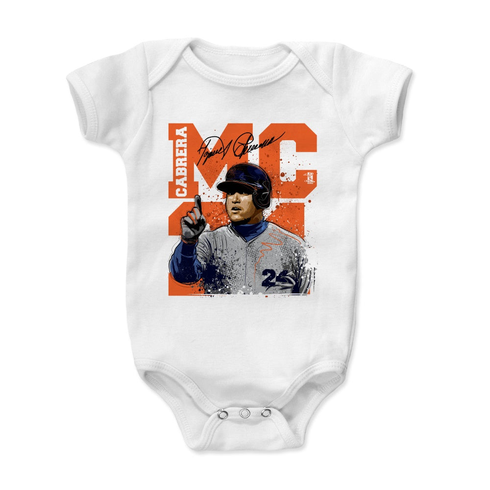 Miguel Cabrera Baby Clothes, Detroit Baseball Kids Baby Onesie