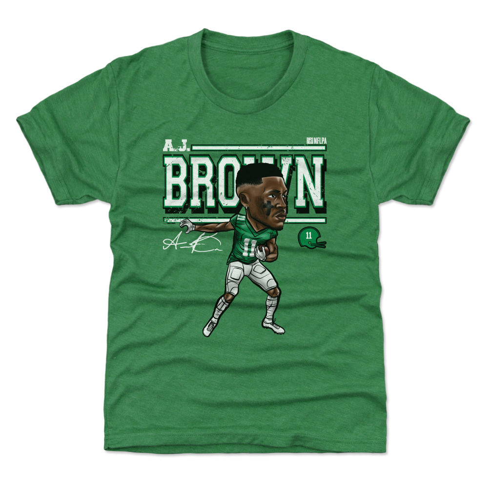 A.J. Brown YOUTH Philadelphia Eagles Jersey Kelly green