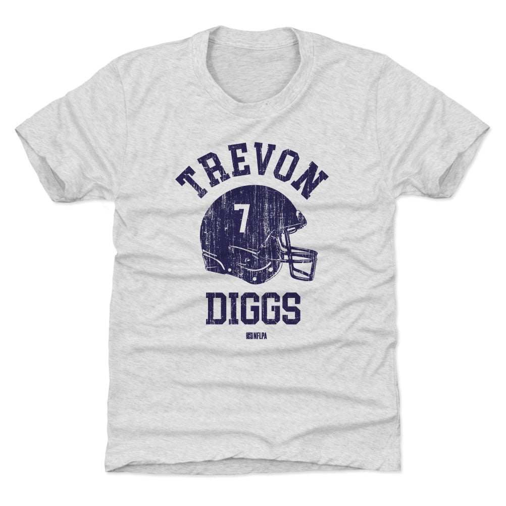 Trevon Diggs Dallas Cowboys Youth by Name & Number Logo T-Shirt - Ash