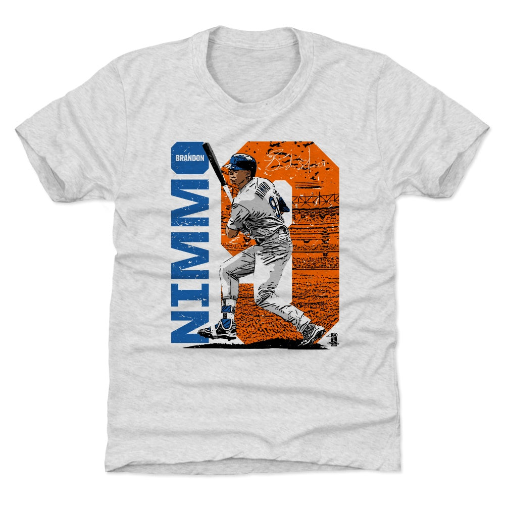 Brandon Nimmo Black Name & Number - #9 Baseball New York Mets T-Shirt